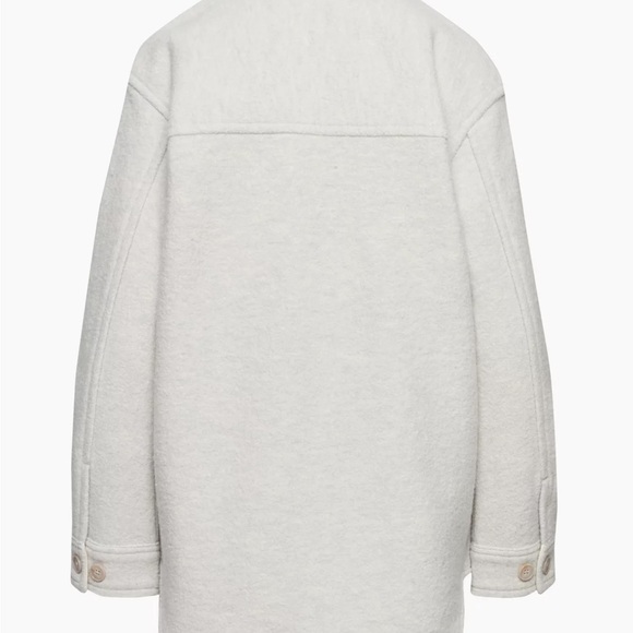 Aritzia Wilfred Ganna Jacket Heather Light Grey M EUC - Picture 4 of 9